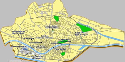 Севиља шпанија атракции на мапата