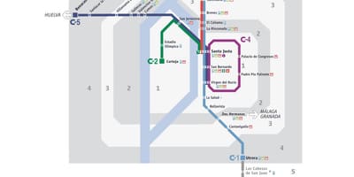 Карта на Севиља воз 