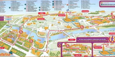 Туристичка street map Севиља