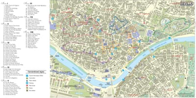 Barrio санта круз Севиља мапа