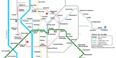 Карта на Sevilla железничка станица