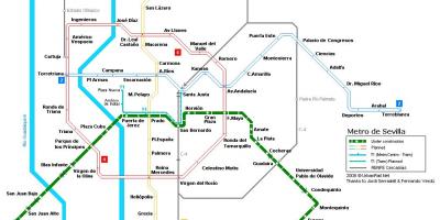 Карта на Sevilla железничка станица