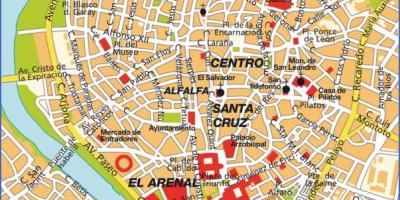 Севиља шпанија мапата туристички атракции