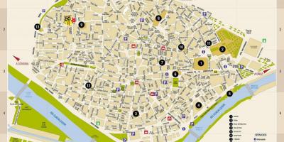 Карта на слободни улица сајтот на Севиља шпанија